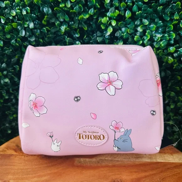 Studio Ghibli My Neighbor Totoro Cherry Blossom Cosmetic Bag - Picture 4 of 7